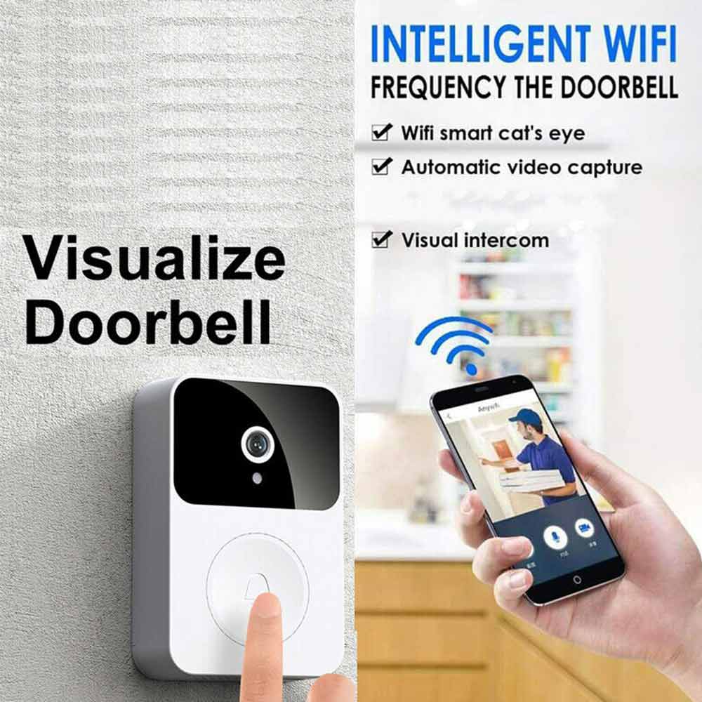 Wireless WiFi Doorbell Camera Video Door Bell Intercom Phone Smart Security Cam