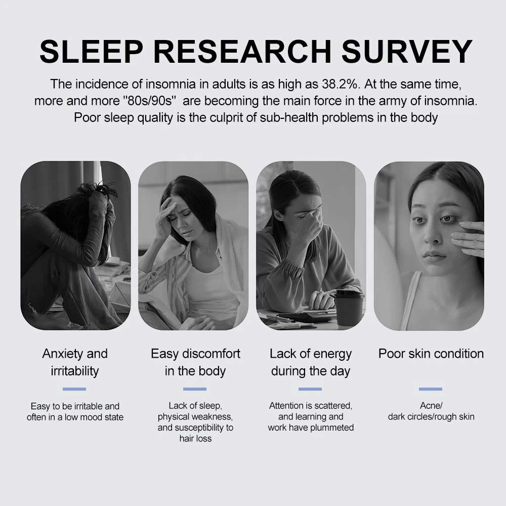Under Pillow Sleep Speaker - Bone Conduction Wireless Speaker with 10 Sleep Sounds