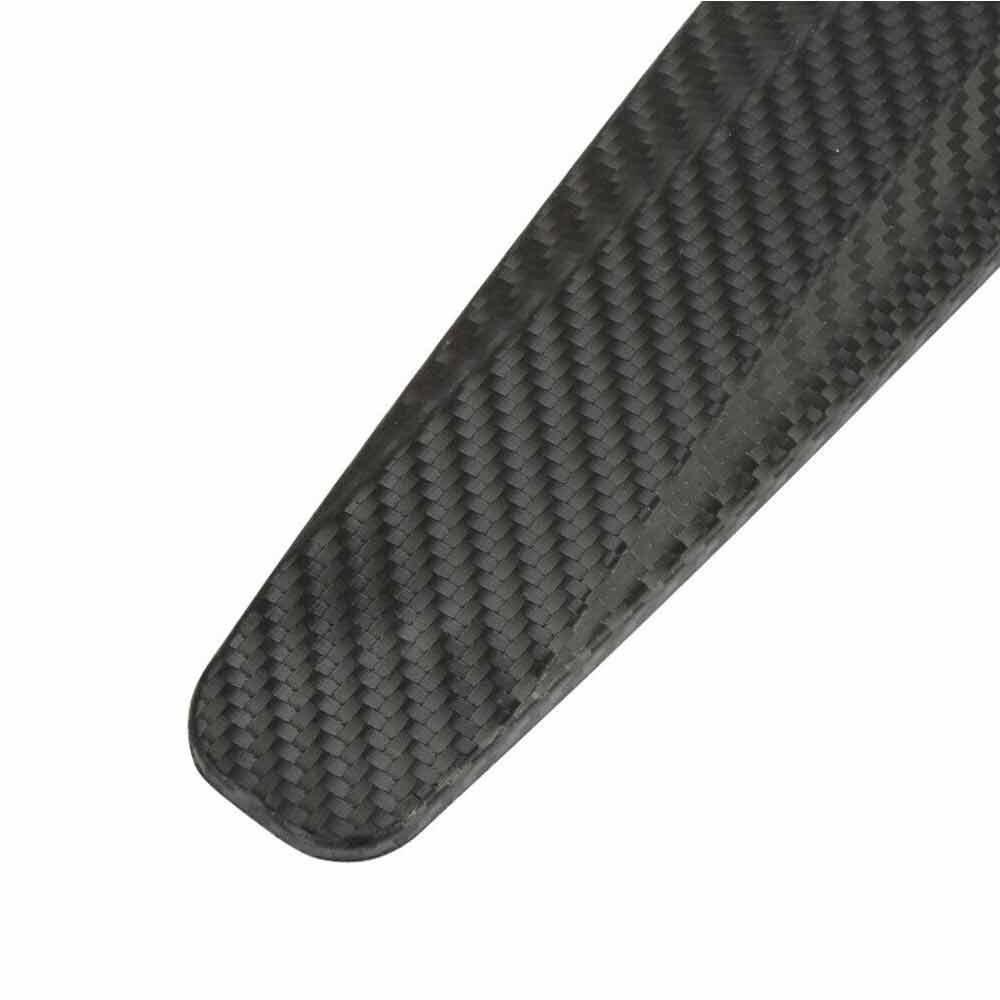 2PCS Unique Black Strip Bumper Corner Protector Guard Car Carbon Fiber Anti-rub