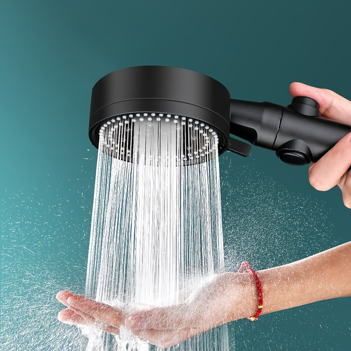 1pc High-Pressure Shower Head, Multi-Functional Hand Held Sprinkler With 5 Modes