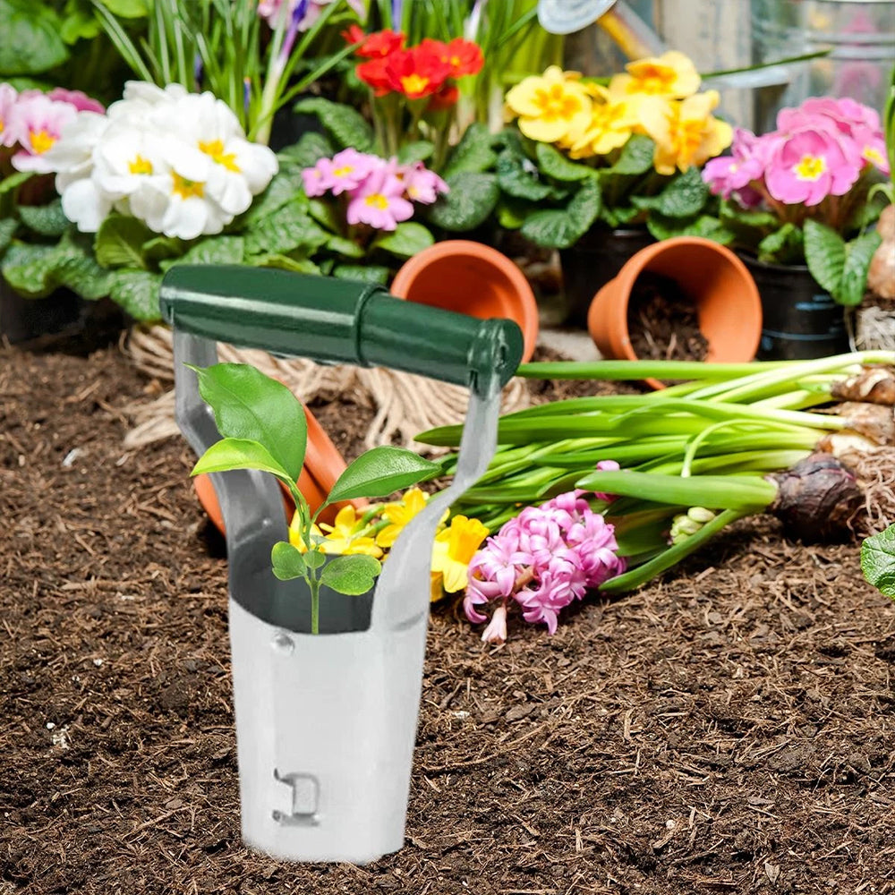 Hand Bulb Planter - Soil Insertion Tool for Flower Sowing & Grass Planting