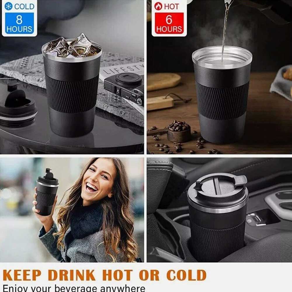 510ml Stainless Steel Travel Mug - Insulated Thermos for Coffee & Tea