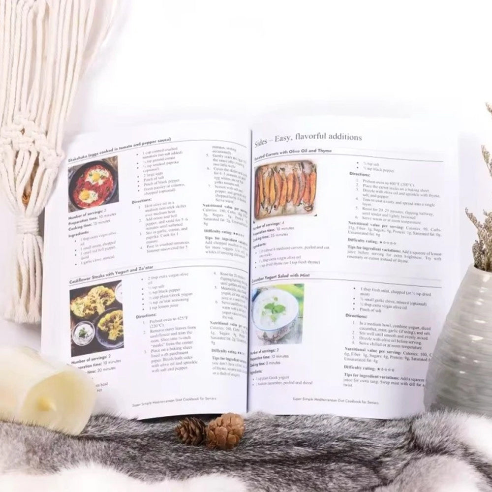 Mediterranean Diet Cookbook for Seniors: Simple Recipes for Longevity, Heart Health, and Weight Management