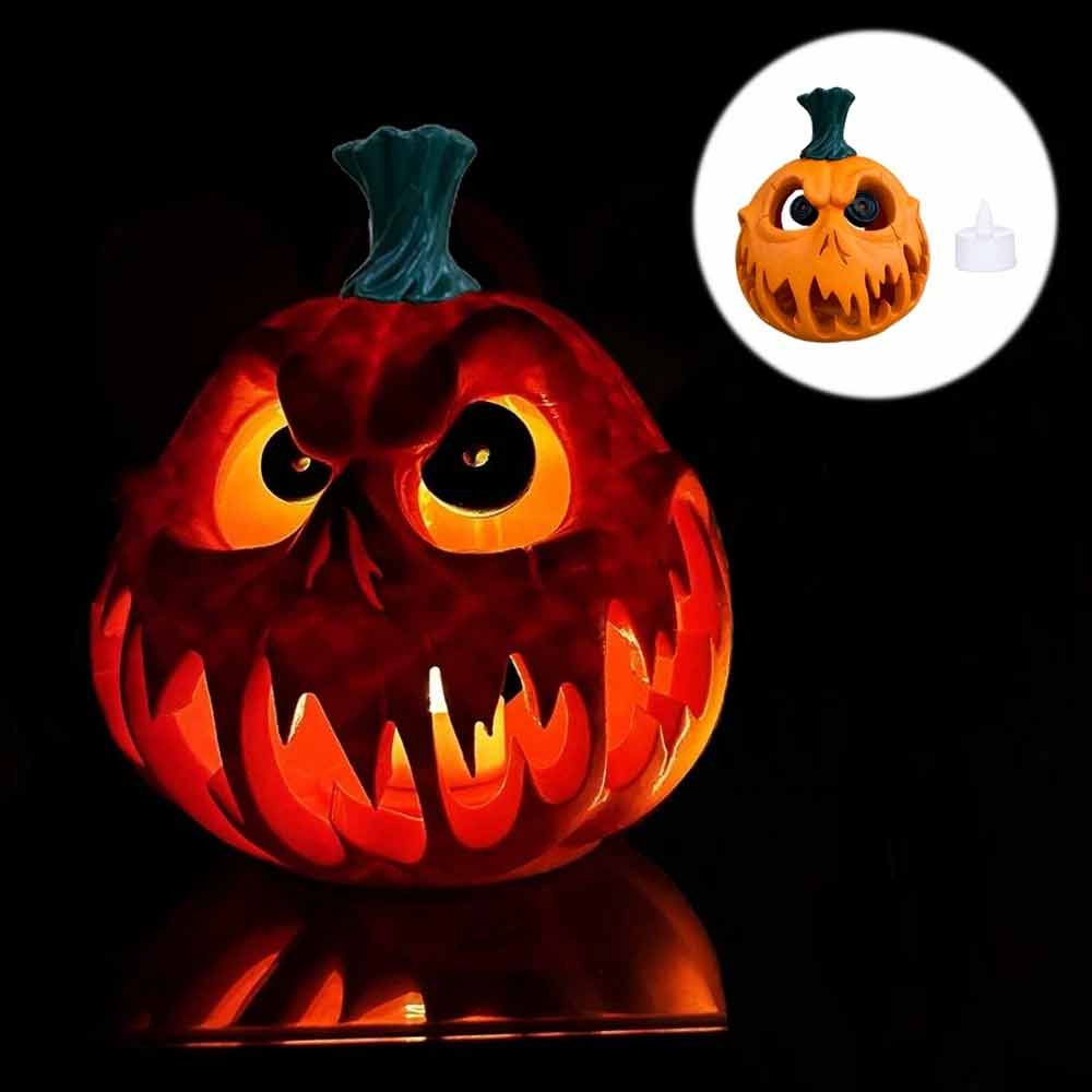 LED Halloween Pumpkin – Decorative Lantern Prop for Party & Home