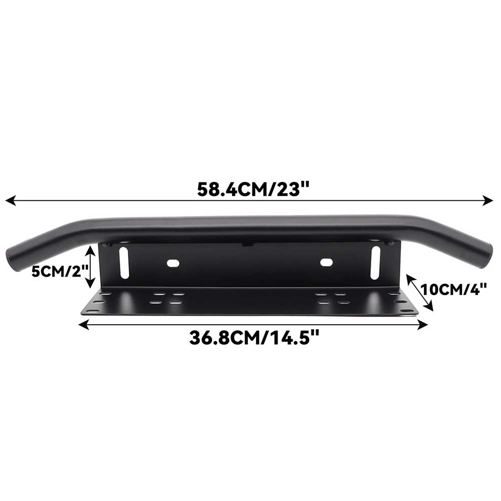 Universal Car License Plate Frame Mount Bracket with LED Light Mounting Points