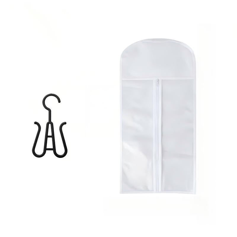 Hair Extension Storage Bag - Dust Proof Wig Hanging Bag with Hanger