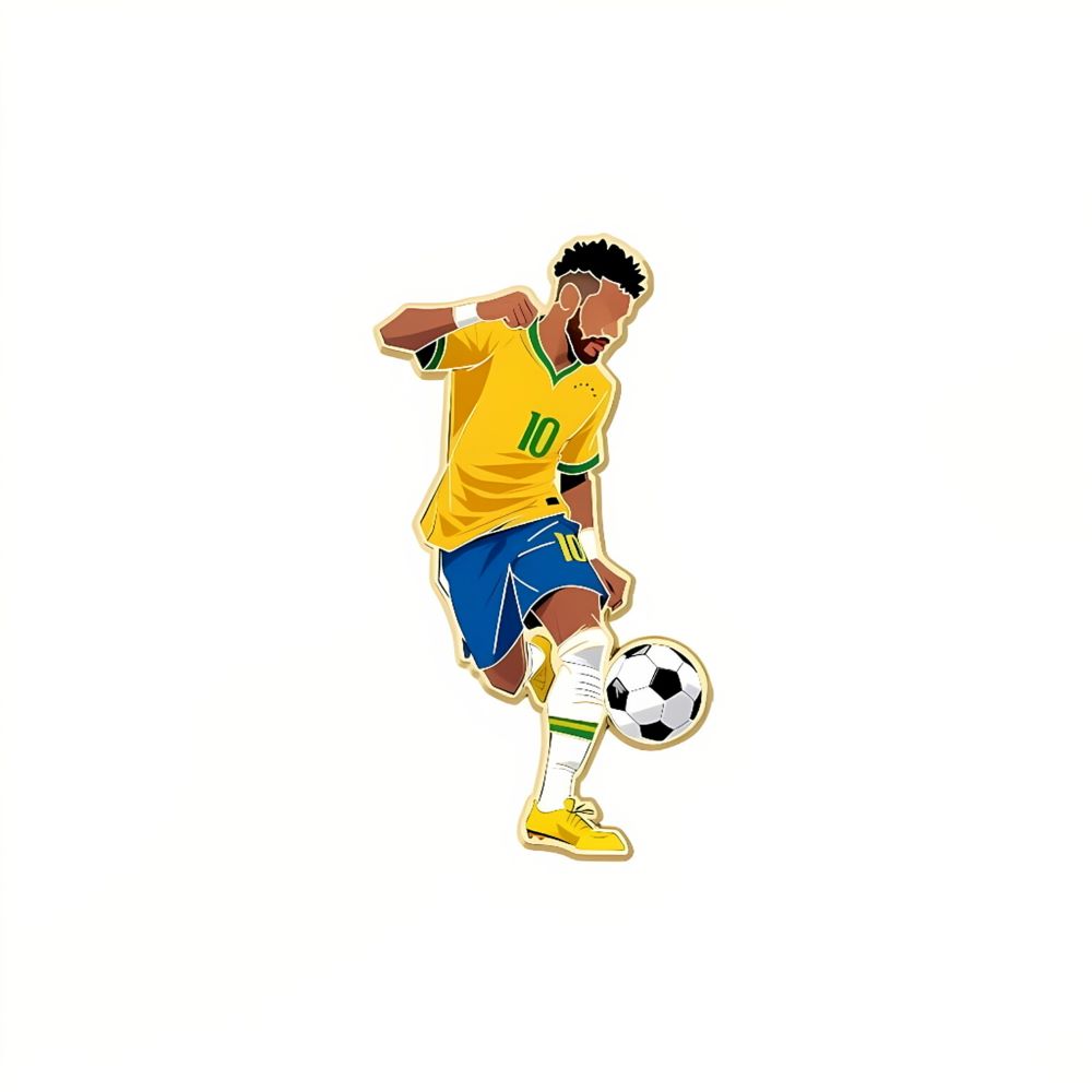 4-Piece 2026 World Cup Football Star Pin Badge – Fan Backpack Accessory Set