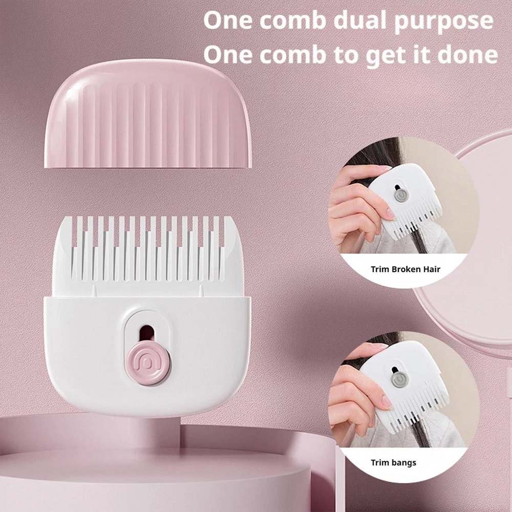 2-in-1 Hair Cutting & Styling Comb – Trim Bangs & Flyaways