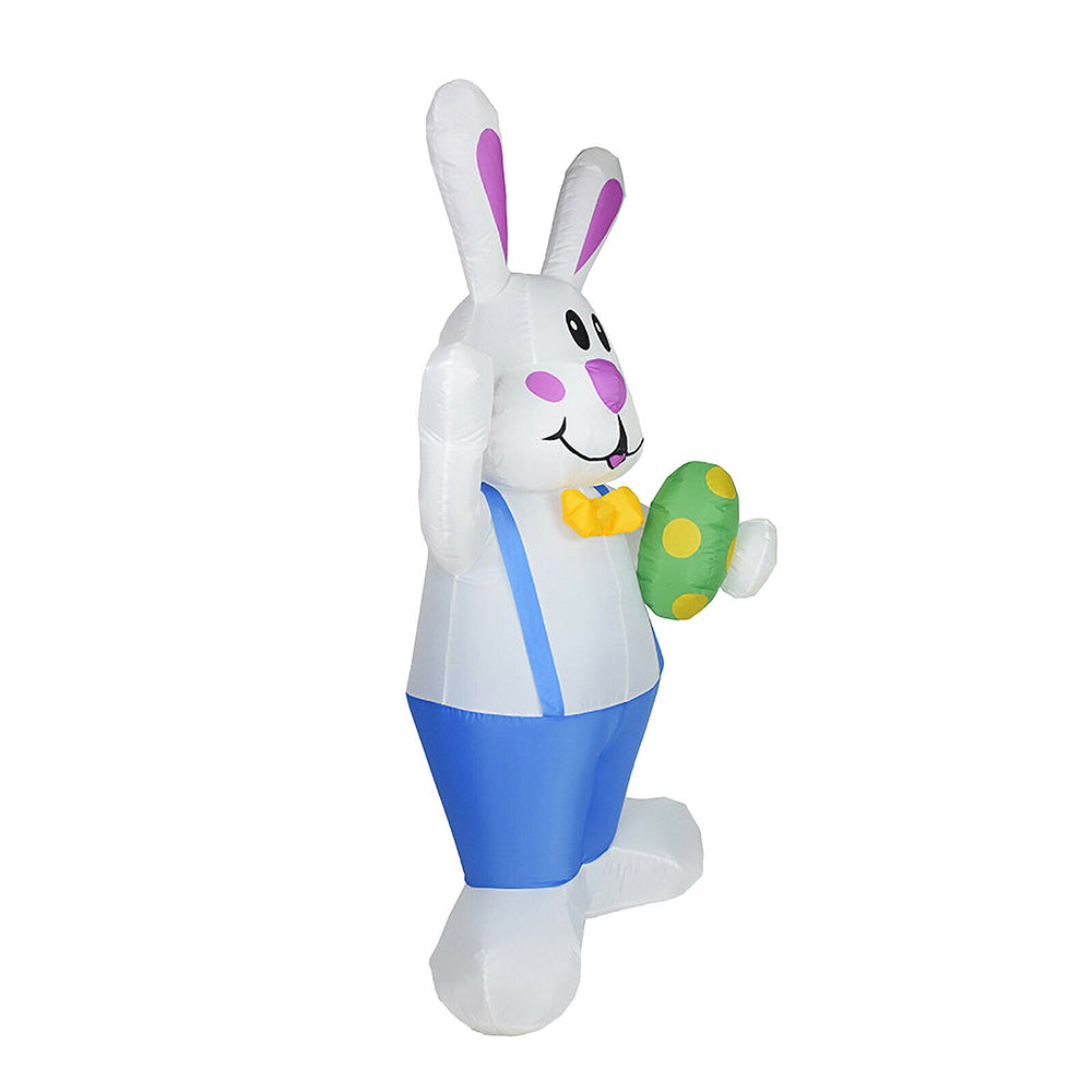 6FT Easter LED Inflatable Standing Bunny Inflatable Model Glowing Holiday