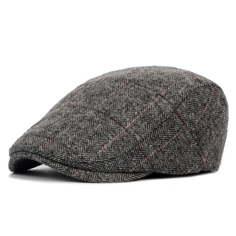 Mens Newsboy Gatsby Cap Ivy Hat Cabbie Golf Driving Flat Duckbill Beret Beanie