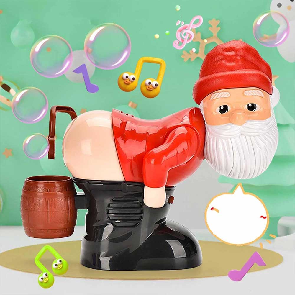 Christmas Snowman Bubble Machine – Musical Light-Up Bubble Blower for Parties