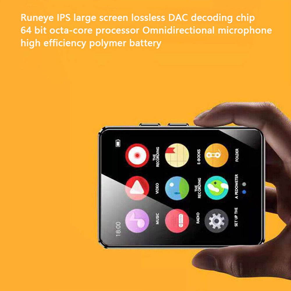 Full Touch Screen Bluetooth MP4/MP3  Music Player FM Radio Recorder TF Card