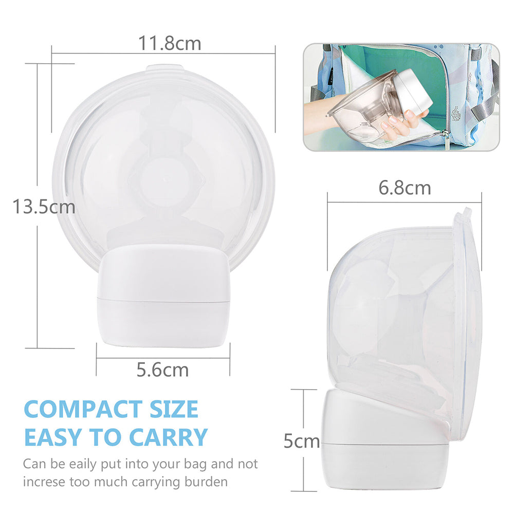 1200mAh Electric Wearable Hand Free Touch Breast Pump Silent Home Milk Collector