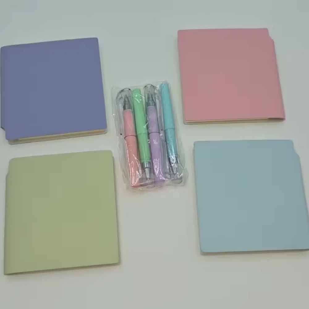 Compact Notebook Set with Pen – 2-Pack Mini Portable Notepad Party Favour Gift
