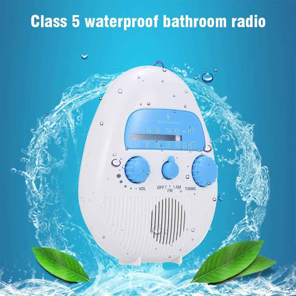 Portable Waterproof Music Shower Radio FM AM Electronic Bathroom Bath