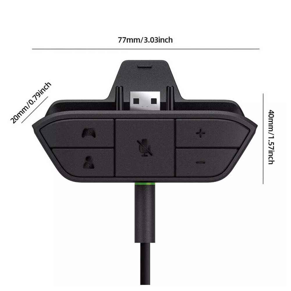 Stereo Headset Adapter Headphone Adaptor Converter for Xbox One Game Controller