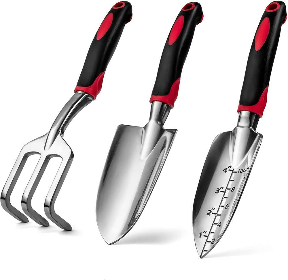 3-Piece Aluminum Alloy Garden Tool Set – For Outdoor Gardens & Vegetable Patches
