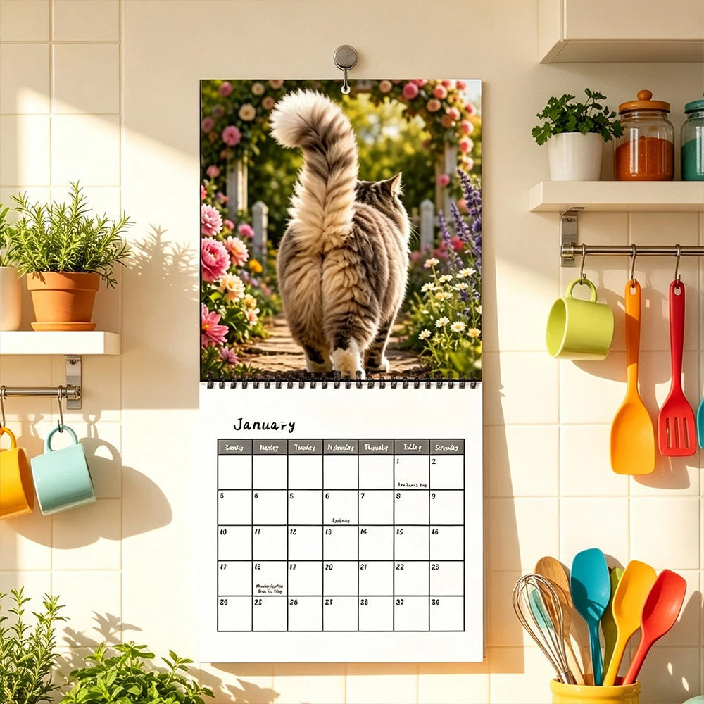 Funny Animal Butts 2027 Wall Calendar – Humorous Month-to-View Hanging Gift
