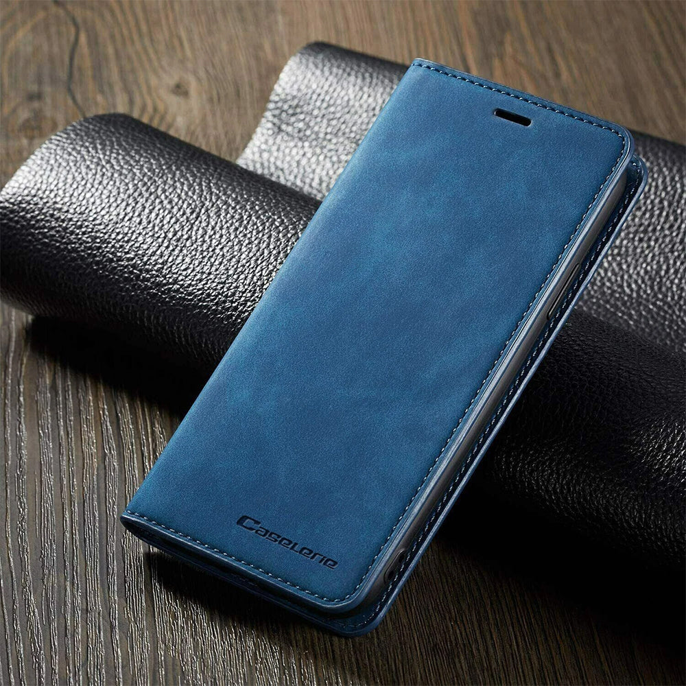 Magnetic Wallet Case for iPhone 17 PU Leather Flip Cover with Card Slots & Kickstand