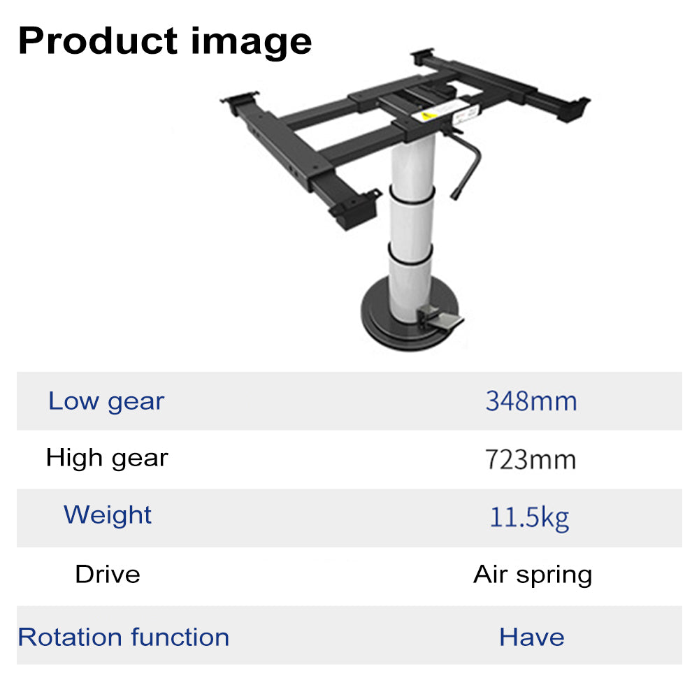 Adjustable Boat RV  Table Leg | Height Lift & 360° Swivel Pedestal for Caravan