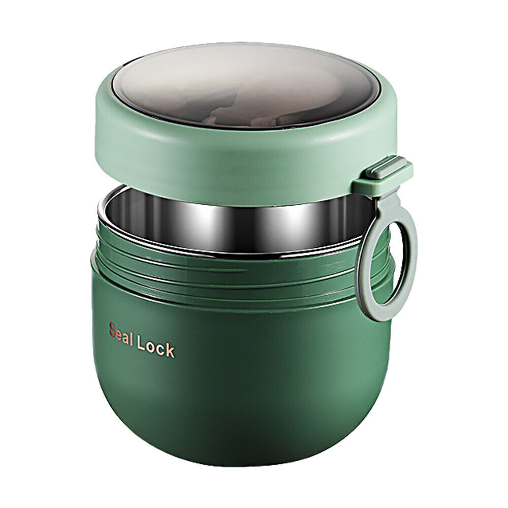 Stainless Steel 600ml Lunch Box Thermos Food Flask Insulated Food Soup Jar
