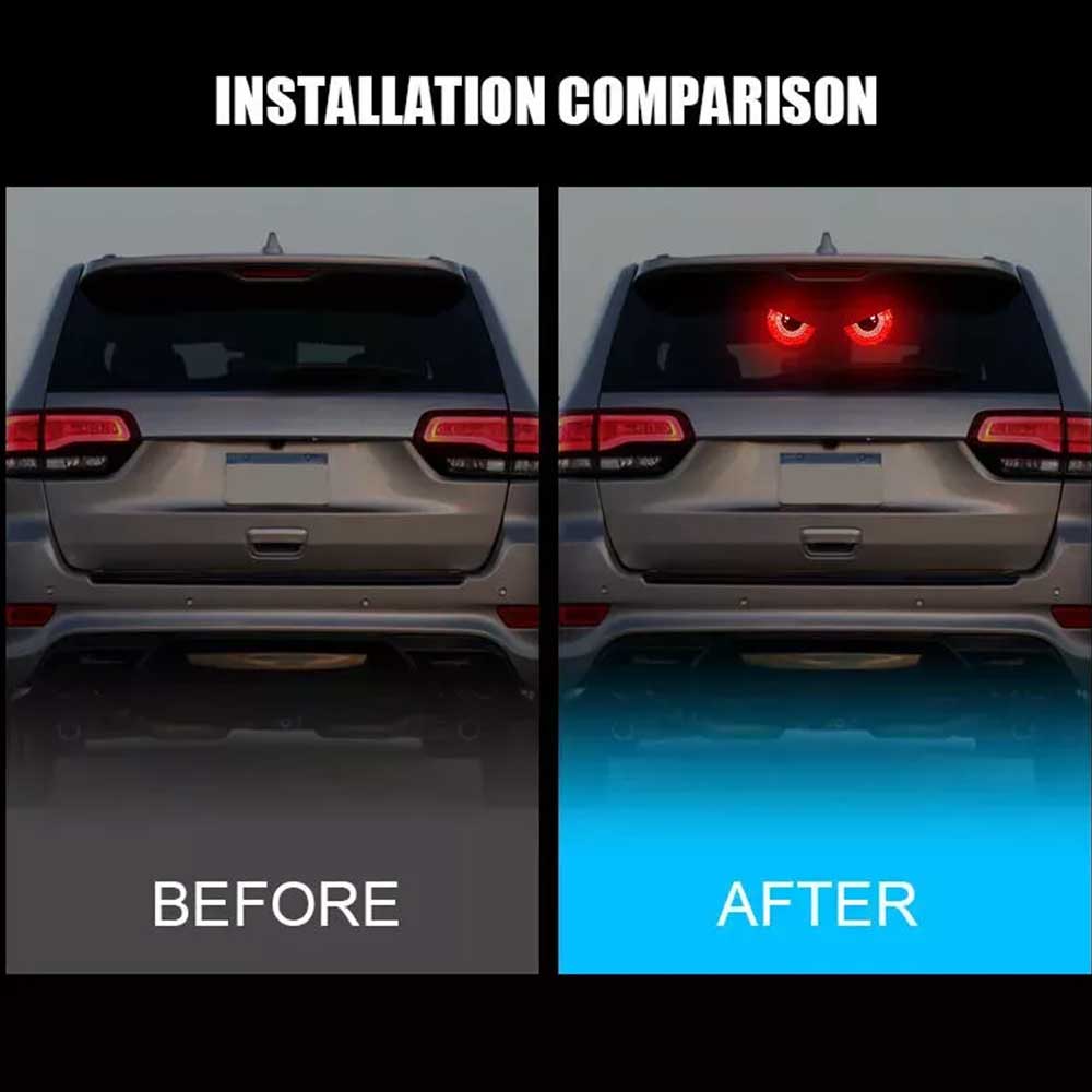 2PC Led Eyes for Car Window Truck Dynamic Eye Lamp Devil Eyes for Car Windows