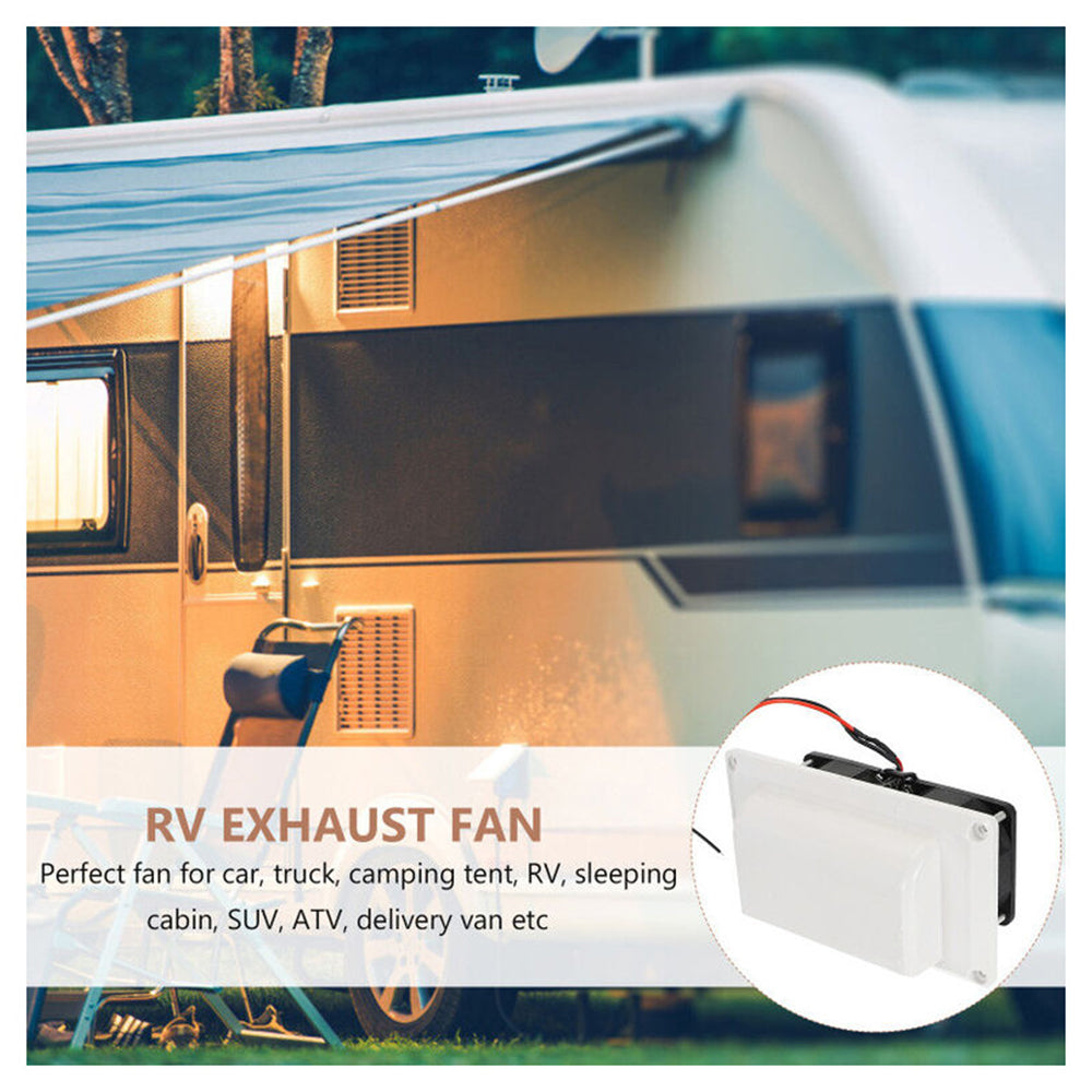 Ventilation Exhaust Fan 12V 15W RV Side Air Vent Caravan Motorhome Trailer Camper