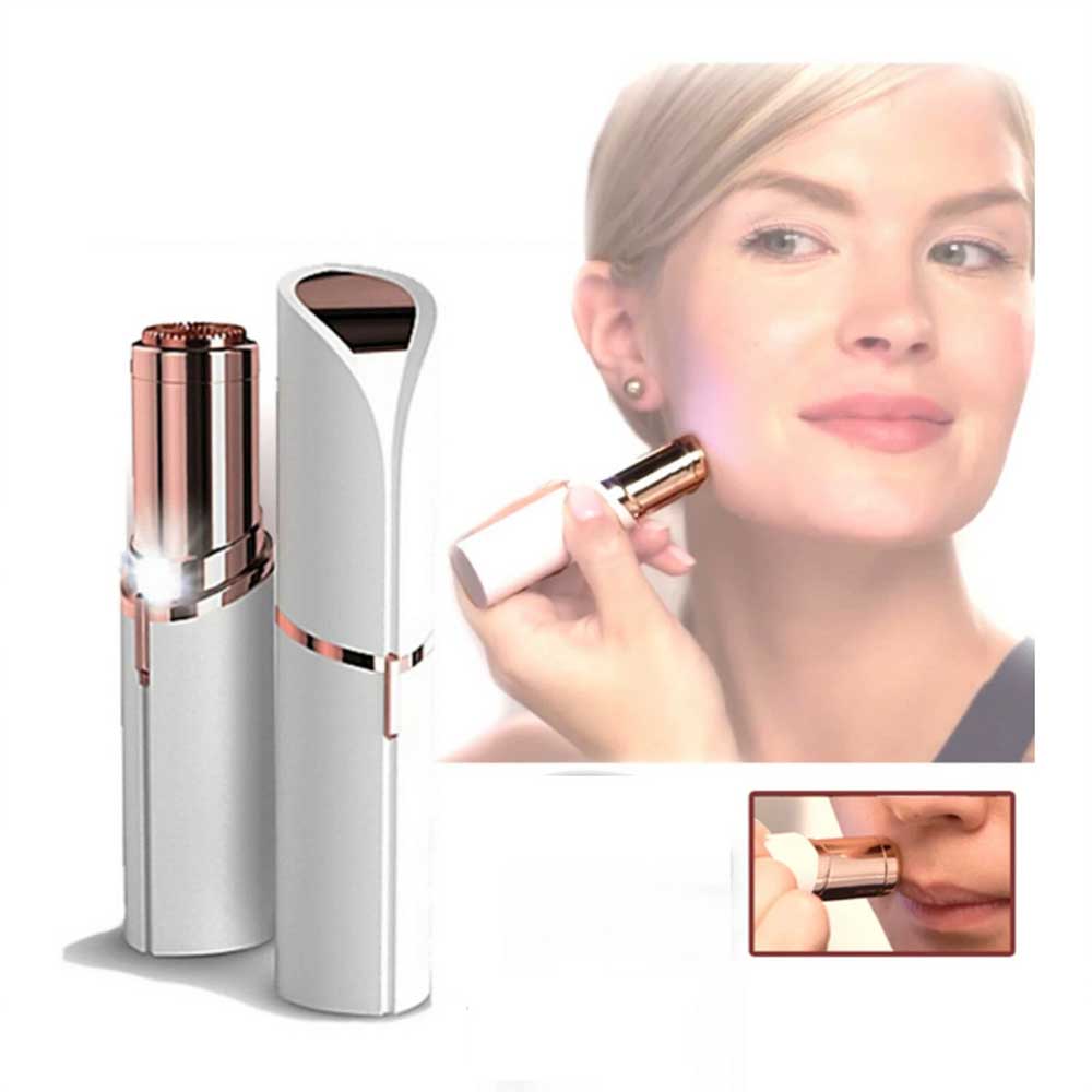 Portable Rechargeable Painless Facial Hair Remover Discreet Pocket Epilator