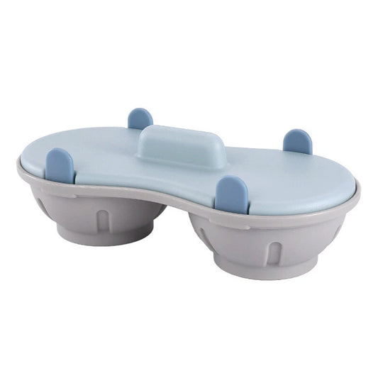 Microwave Double Cup Eggs Poacher Cookware Cooker Egg Boiler Steamer Maker Poach