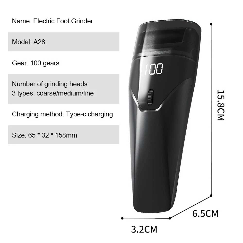 Electric Care Pedicure Foot File Hard Dead Skin Callus Remover Foot Grinder Kit