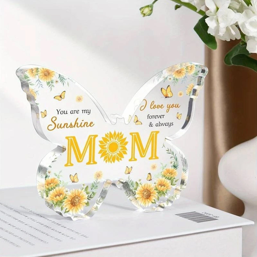 Butterfly Acrylic Plaque  for Mum  - Heartfelt Gift for Mother's Day & Christmas