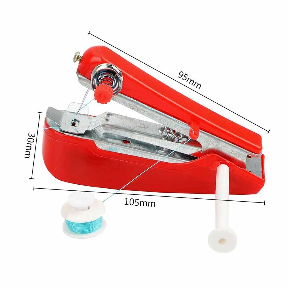 Mini Portable Handheld Cordless Sewing Machine Hand Held Stitch Home Clothes