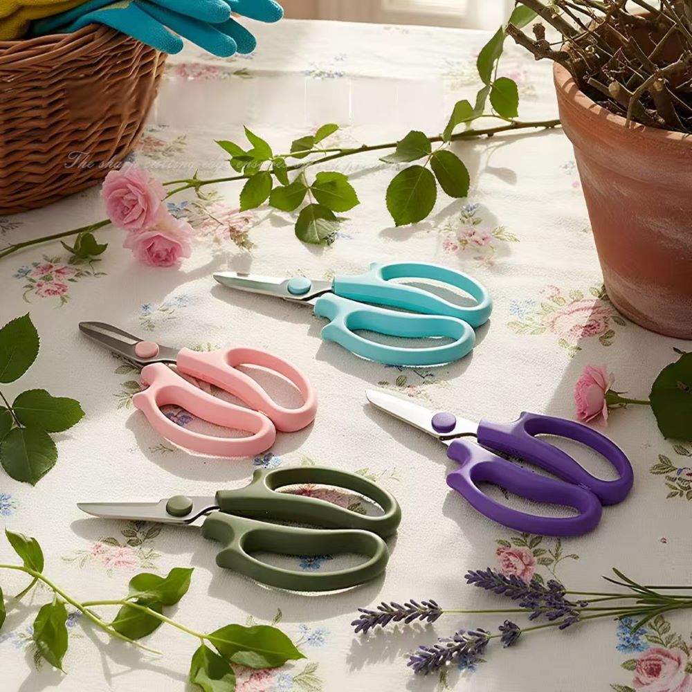 Stainless Steel Pruning Shears – Garden Scissors for Potted Plants & Floral Arrangements