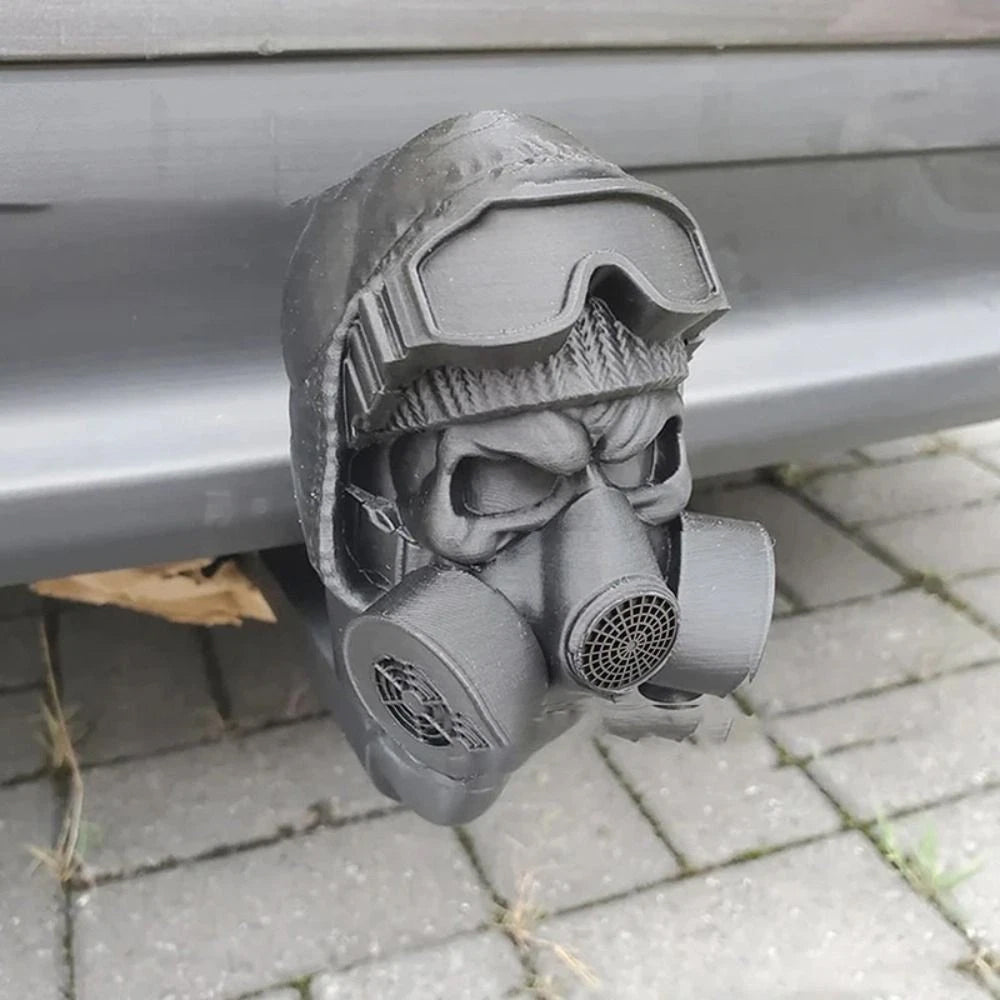 3D Printed Tow Bar Ball Cover Steel Helmet Trailer Hook Ball Cover