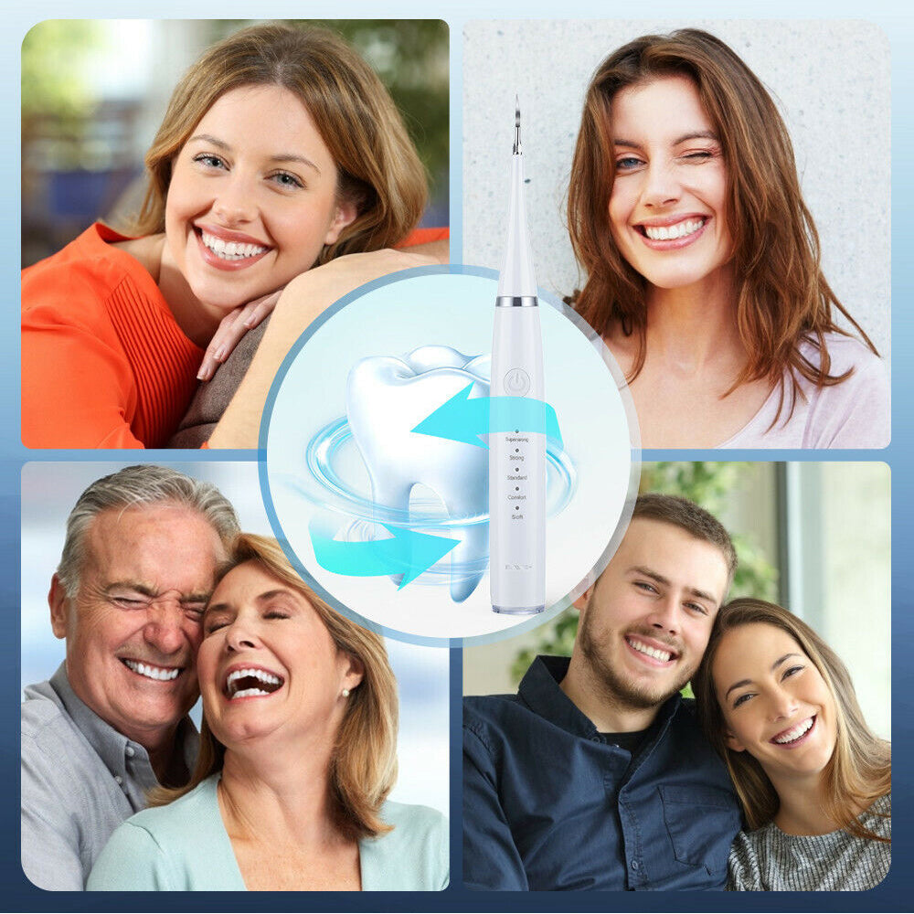 6in1 Electric Toothbrush Ultrasonic Tooth Cleaner Teeth Stains Plaque Remover