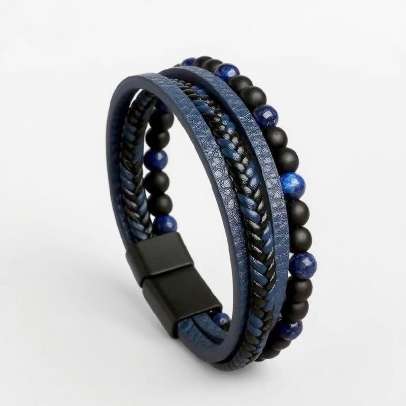 Braided Fashion Bracelets PU Leather Bracelet Bangle Wrap Wristband
