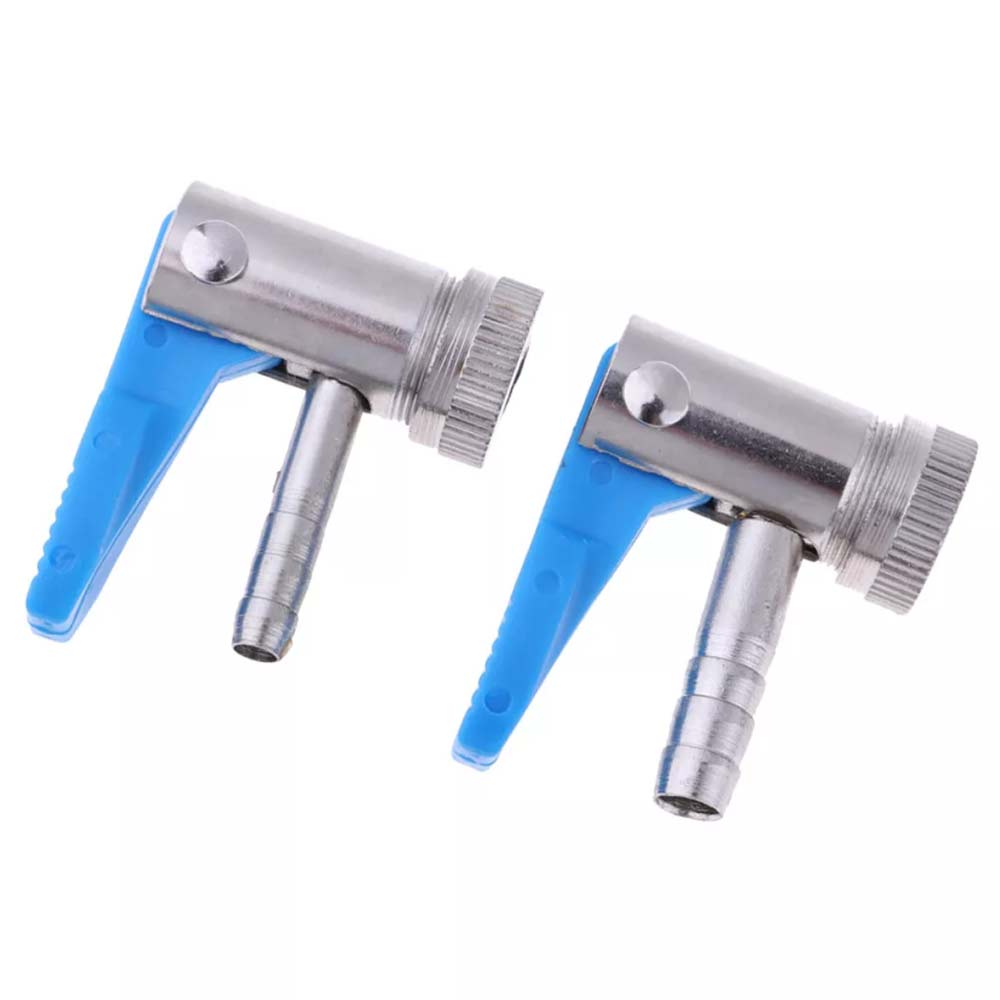 2X Inflator Valve Connector Air Pump Clip Schrader Valve Tyre Air Pump