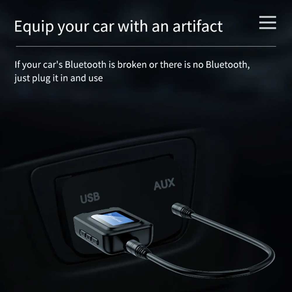 USB Bluetooth 5.0 Transmitter Receiver 4 IN 1 Wireless Audio 3.5mm Aux Adapter