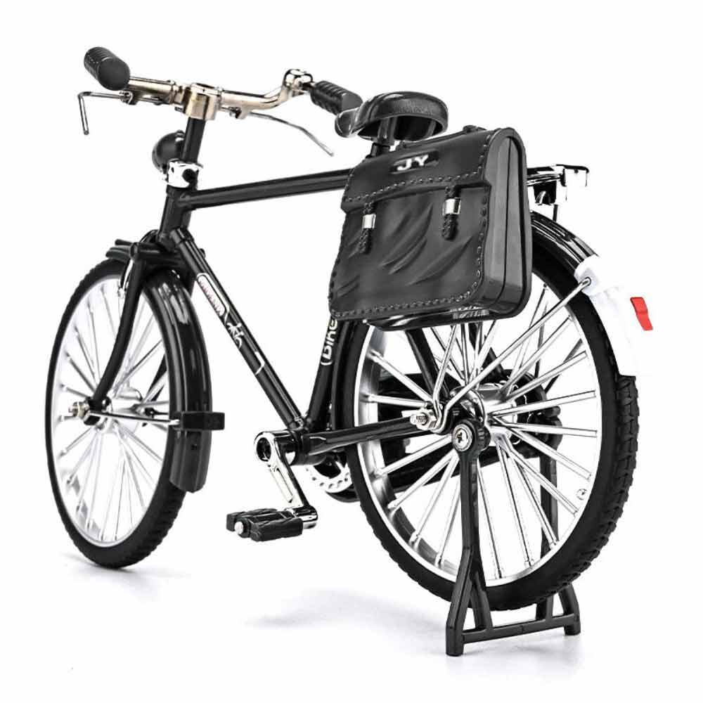 Mini Alloy Bicycle Miniature DIY Retro Bicycle Model Simulation Finger Bike Toys
