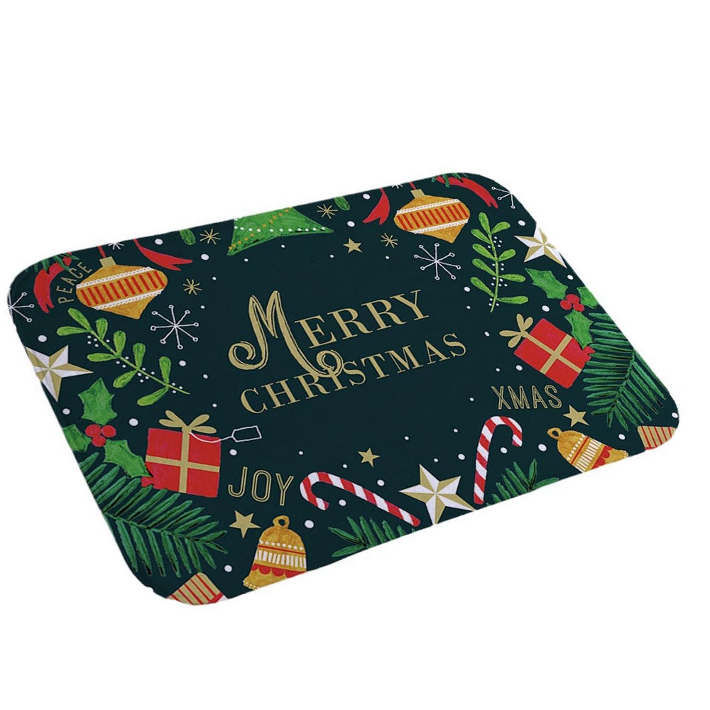 Christmas Door Mat – Santa Claus Outdoor Rug, Merry Xmas Home Decoration, 50×80cm
