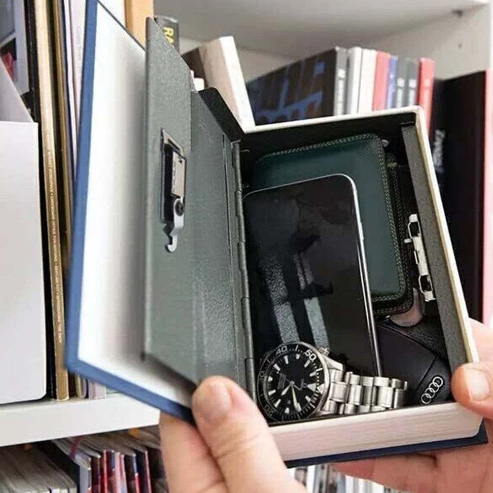 Portable Hidden Safe Book – Combination Lock Book Safe, Secret Storage Box (18cm)