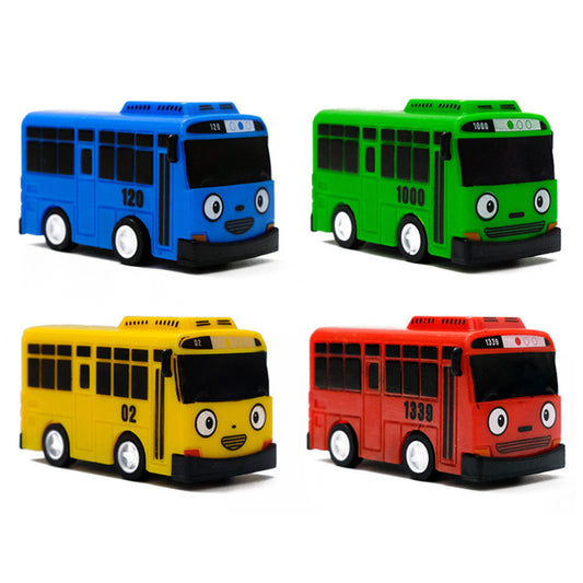 Min Bus Toy, Pull Back Mini Cars Toy, Little Bus Car Toy Set