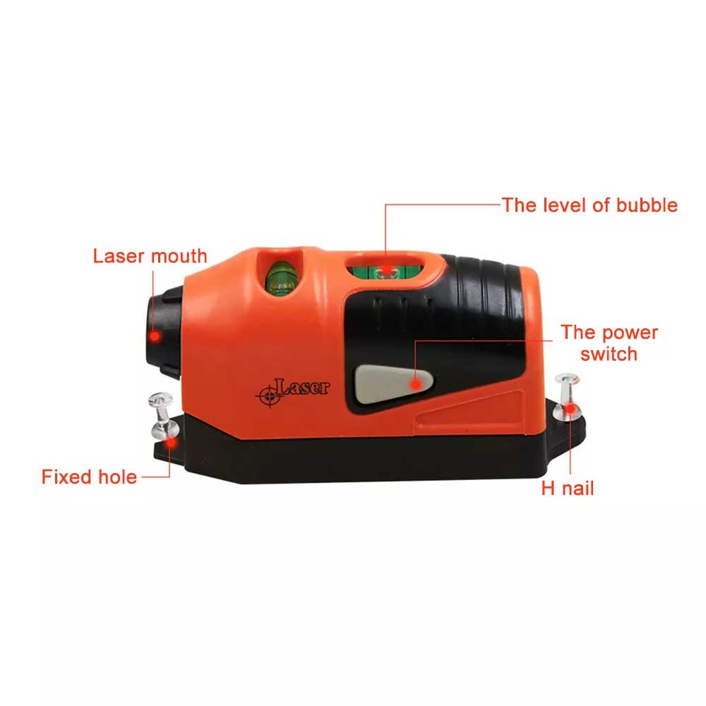Mini Vertical Horizontal Laser Level Straight Level Line Measurement Gauge Tool