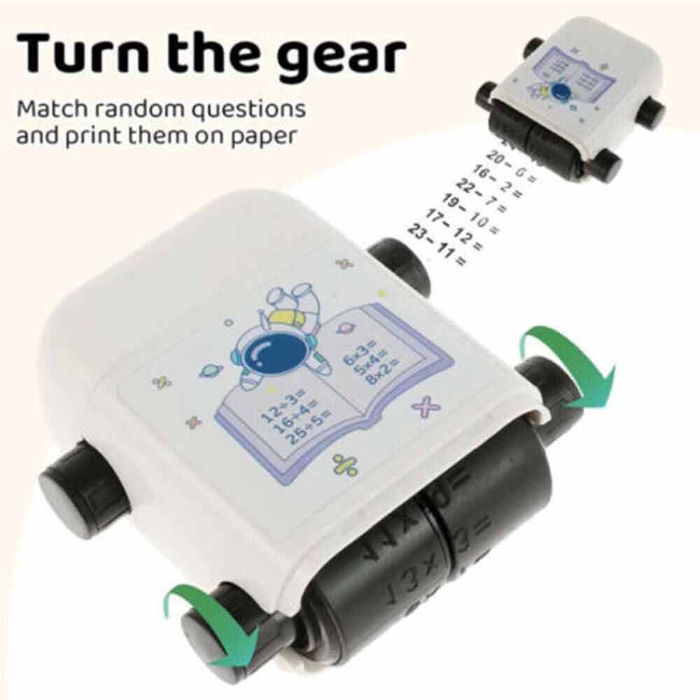 Digital Roller Teaching Stamp Math Practice for Kids Brain Improvement Device