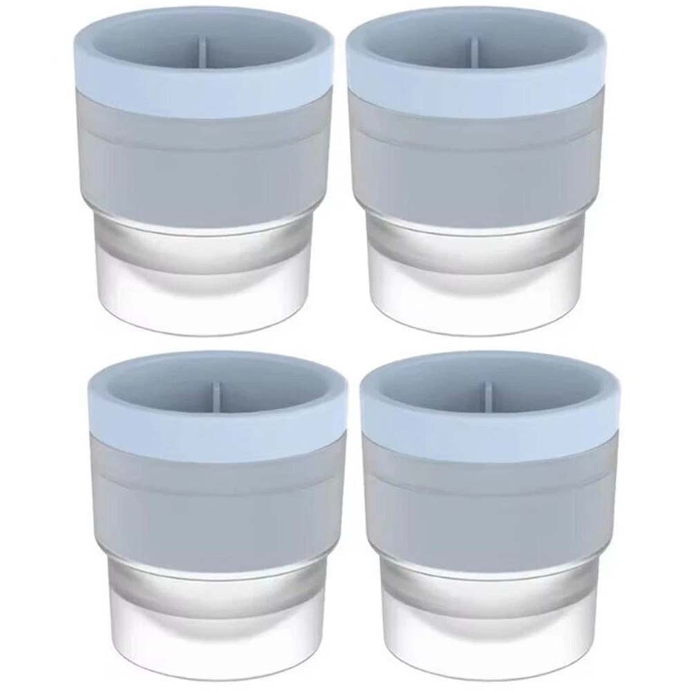 4X Large Ice Ball Maker Cube Tray - Big Silicone Sphere Mold for Whiskey Round Ice