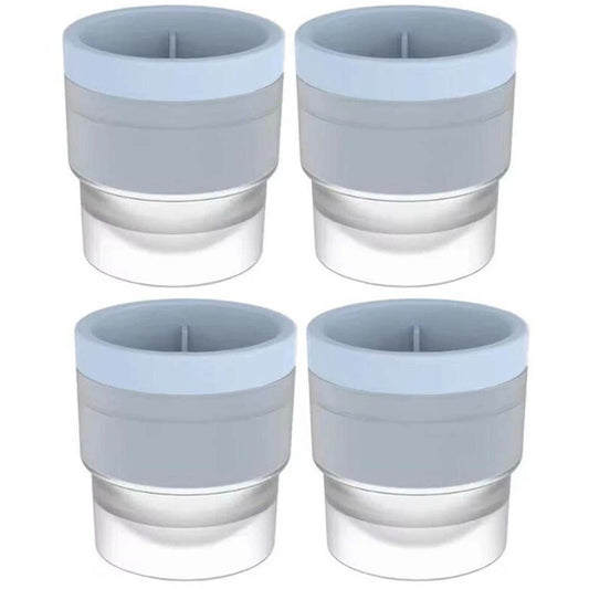 4X Large Ice Ball Maker Cube Tray - Big Silicone Sphere Mold for Whiskey Round Ice