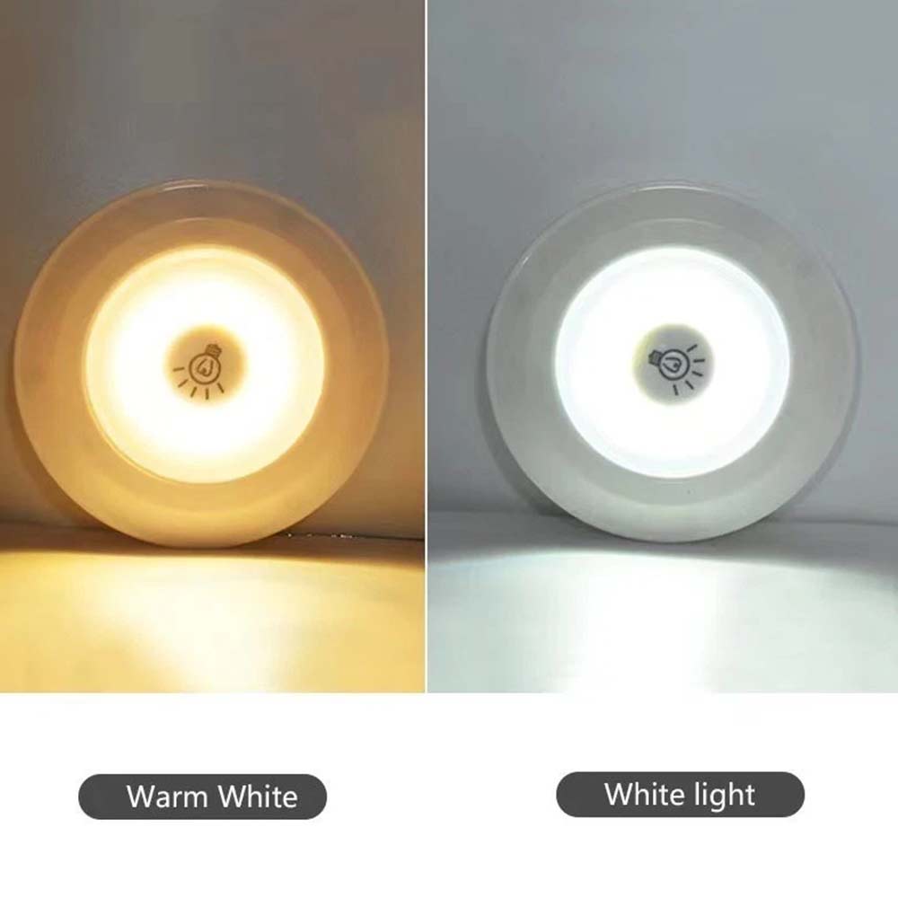 3PCS Remote LED Push Lights - Dimmable Under Cabinet Lights with Timer