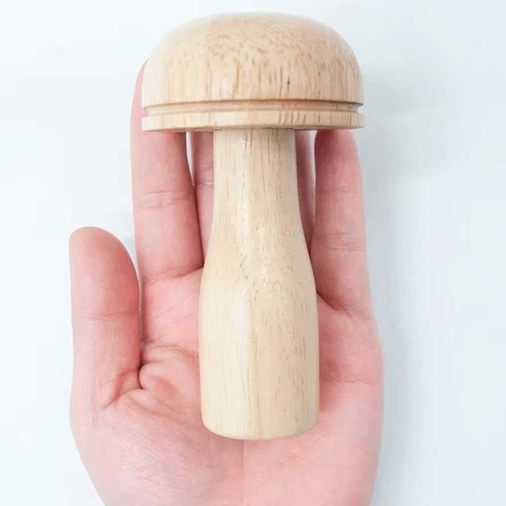 Mini Darning Loom & Mushroom Knit Patch Kit - Handcraft DIY Weaving Repair Tool