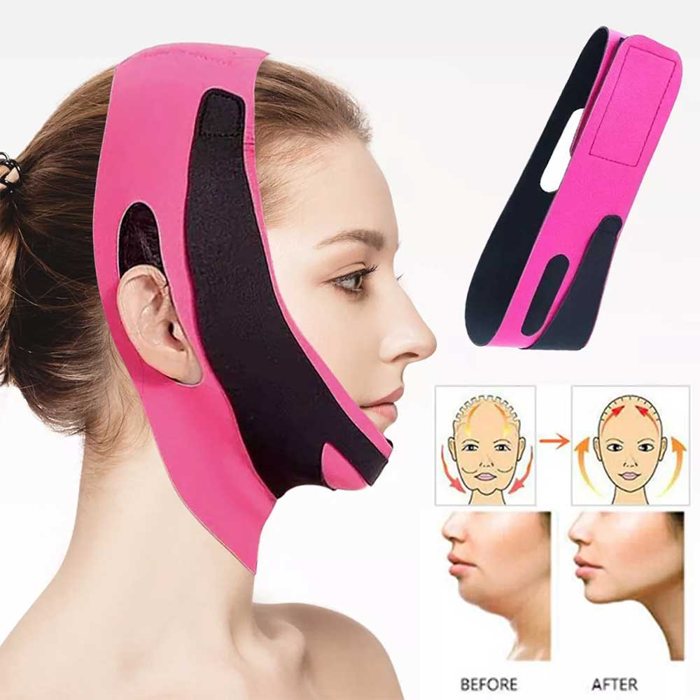 2X Face V-Line Slim Lift Up Mask Double Chin Cheek Reducer Slimming-Belt Strap Band
