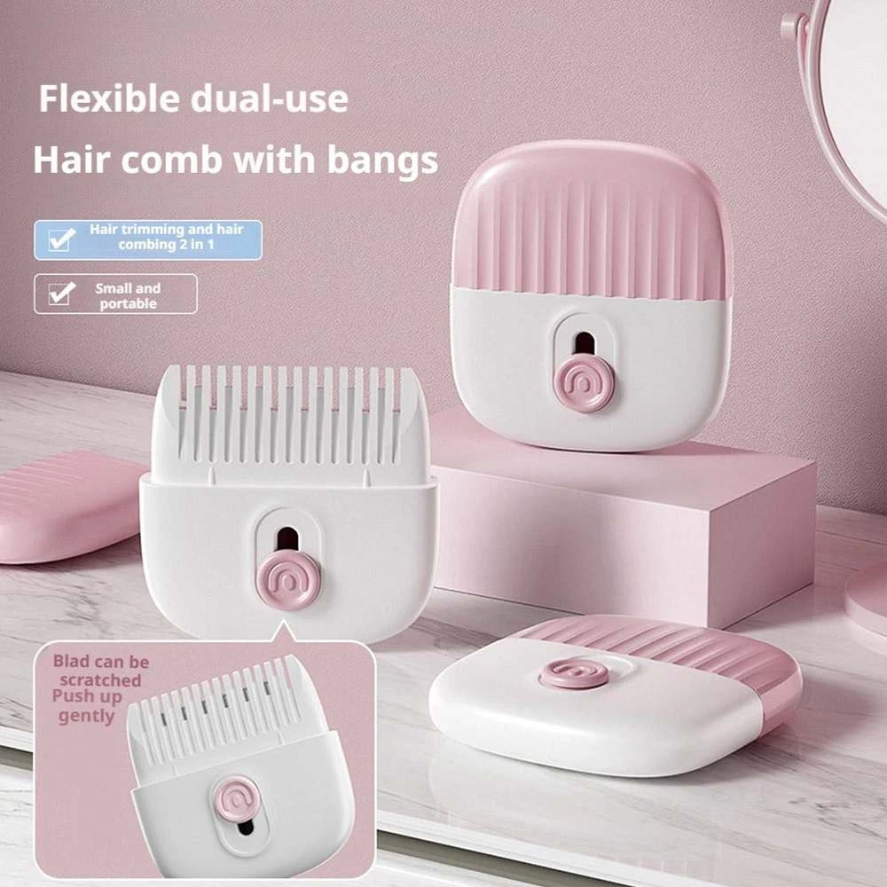 2-in-1 Hair Cutting & Styling Comb – Trim Bangs & Flyaways